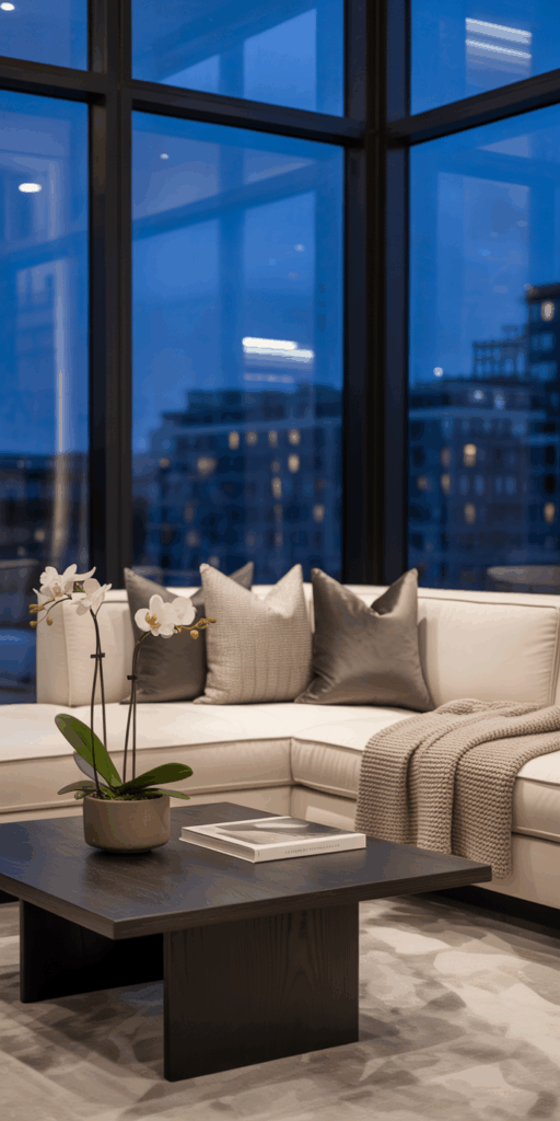 mage of luxury interior design project, a loft designed by rachel buscall